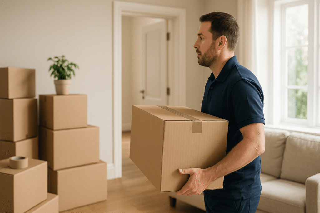 Removal van providing expert home moving support in Horsham expert home moving support